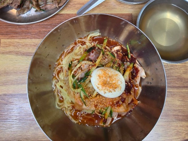 경주시 고향밀면 대표 음식