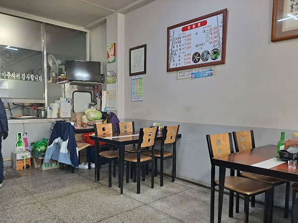 논산시 금천왕순대 내부 인테리어