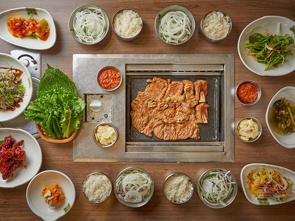 논산시 태능초가집갈비 대표 음식