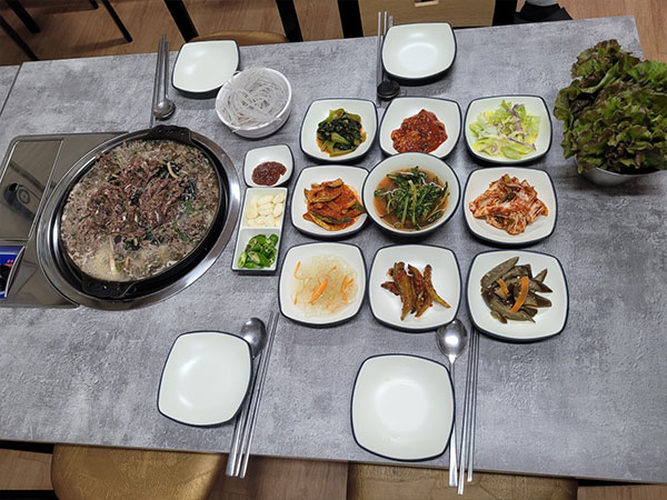 홍성군 한밭식당 대표 음식