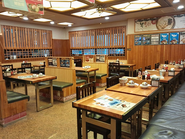 해운대구 금수복국 내부 인테리어