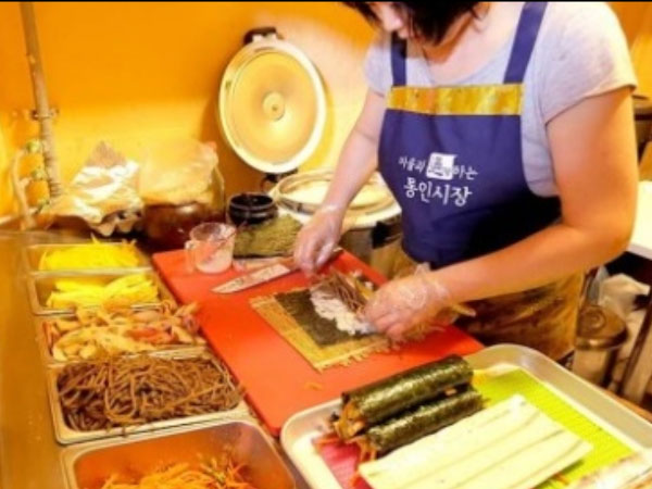 종로구 손맛김밥 내부 인테리어