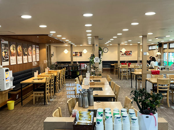 포항시 북구 새포항물회집 내부 인테리어