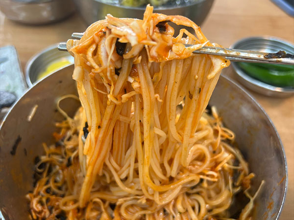 안동시 신선식당 비빔우동