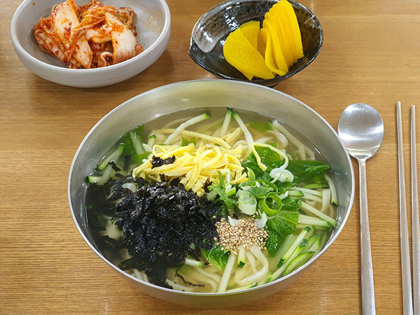 구미시 산동칼국수 대표 음식