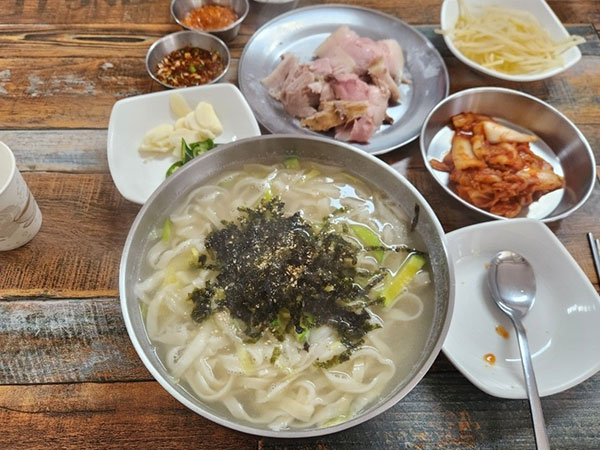 구미시 인덕칼국시 대표 음식