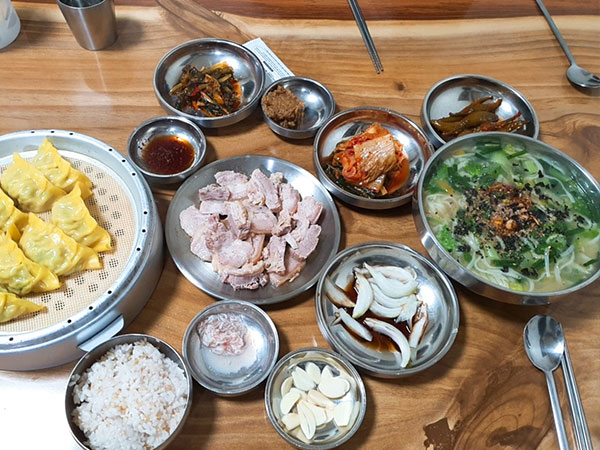 경산시 화정칼국수 대표 음식