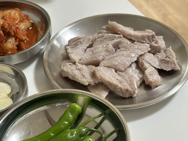 경산시 화정칼국수 수육