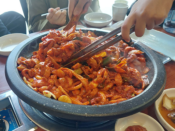 경산시 돈오리 오리주물럭