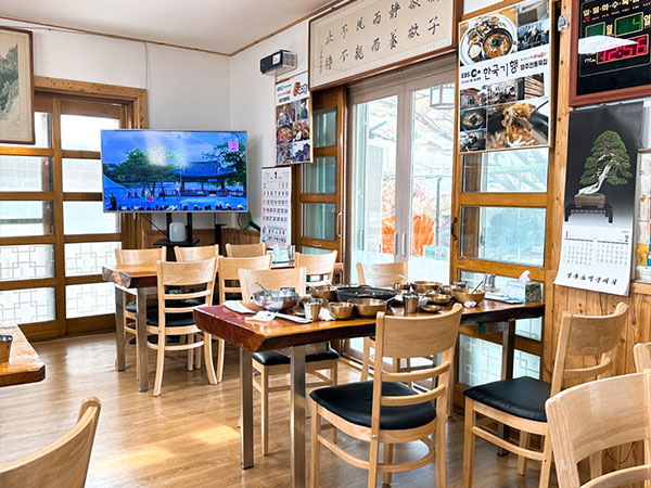 영주시 영주전통묵집식당 내부 인테리어