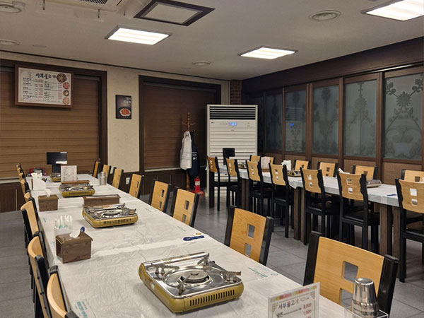 영주시 서부불고기 내부 인테리어