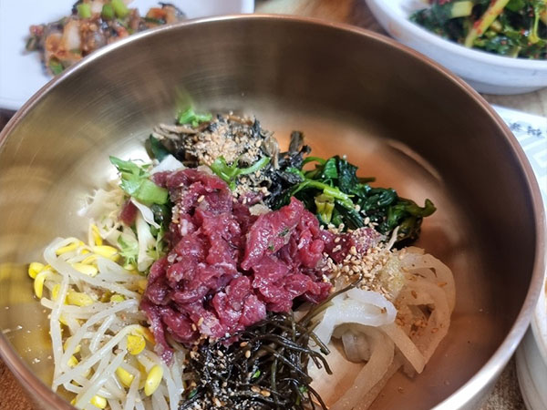 영주시 현대한정식 육회비빔밥