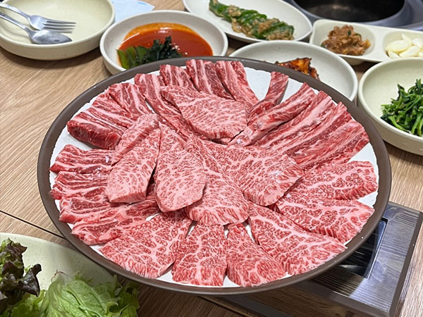 영주시 불소한우숯불 대표 음식