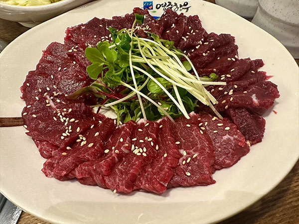 영주시 영주축협한우프라자 본점 뭉티기