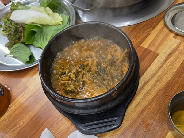 영주시 미락숯불식육식당 시래기국