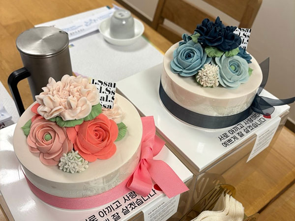 영주시 다성한정식 케이크