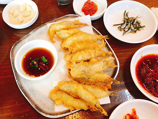 장군멸치회촌 멸치튀김