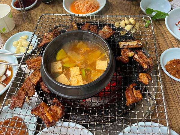 진미숯불갈비 된장찌개